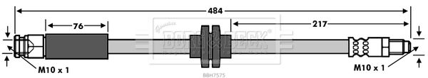 BORG & BECK Bremžu šļūtene BBH7575